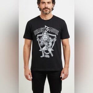 NWT Beast Mode Black Graphic T-Shirt size M